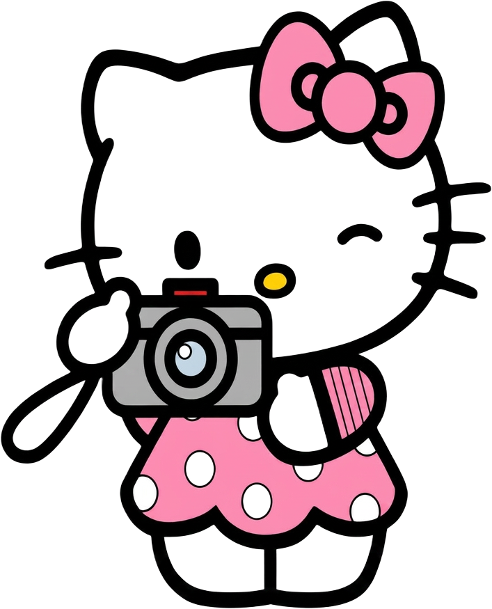 Gatinha com câmera