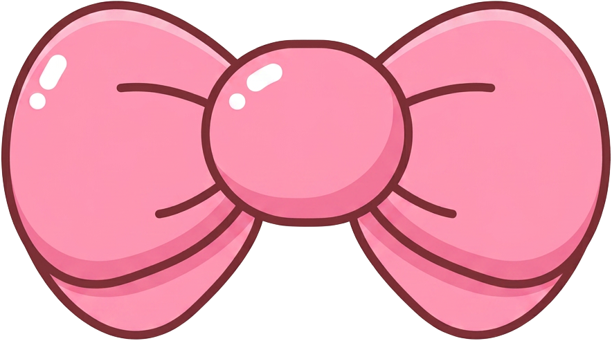 Laço rosa decorativo